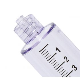 Thumb Ring Plunger Style Control Syringe with Fixed Male Luer Lock Fitting, 10 mL