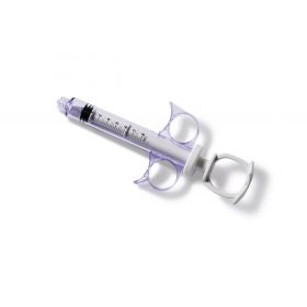 Thumb Ring Plunger Style Control Syringe with Narrow Barrel and Fixed Male Luer Lock Fitting, 8 mL