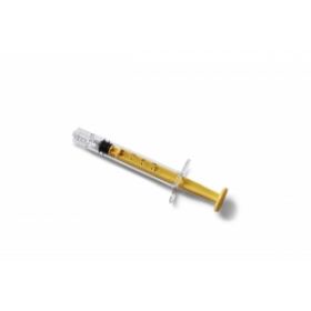 High-Pressure Polycarbonate Medication Syringe with Fixed Male Luer Lock Fitting, 3 mL, Yellow