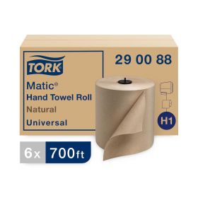 Tork 290088 Universal Matic Paper Hand Towel Roll, 1-Ply, Natural, 7.7" x 700'