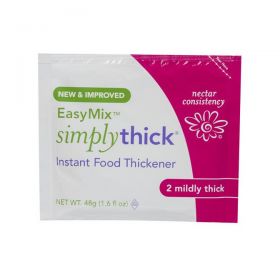 SimplyThick Easy Mix Gel Thickener, Nectar Consistency, Level 2 Mildly Thick, 48 g Packet