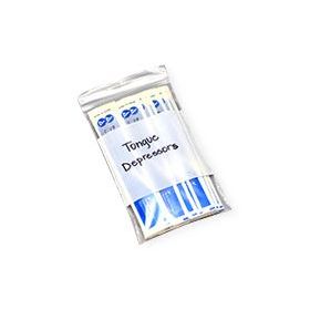 Clear Line Write-On Reclosable Bag with White Block, 2 mil Thick, 2" x 3"