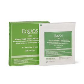 EQUOS 5-Layer Foam Dressings with Silicone Adhesive, 4" x 4"