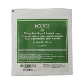 EQUOS 5-Layer Foam Dressings with Silicone Adhesive, 6" x 6" EQX2366H