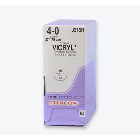 Violet Coated Vicryl 4-0 SH 27" Suture