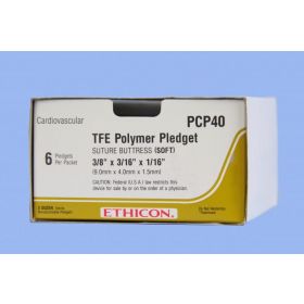 TFE Polymer Pledget, Soft, 9.5 x 4.8 x 1.5 mm