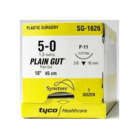 Surgical Gut Suture, Plain, Tie, G-206, Size 1/0, 54"