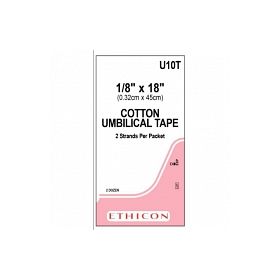 Umbilical Tape, Cotton, 1/8" x 18", 2/Pack