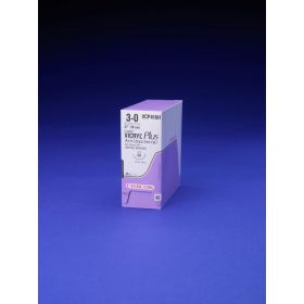 Vicryl Plus Coated Precut Absorbable Braided Suture, Violet, 3/0, 12-18" 45 cm