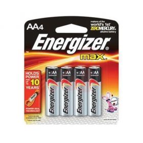 Energizer Max AAA Alkaline Batteries, 4/Pack
