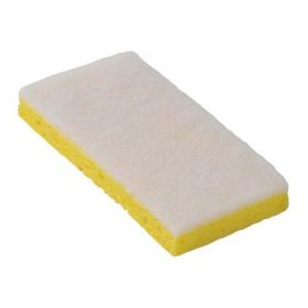 Light-Duty Scrubbing Sponge, White