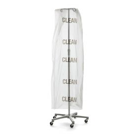 IV Pole Cover, "Clean" Imprint, Clear, Roll, 21" x 15" 64"