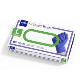 FitGuard Touch Powder-Free Nitrile Exam Gloves, Size L