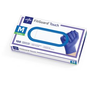 FitGuard Touch Powder-Free Nitrile Exam Gloves, Size M