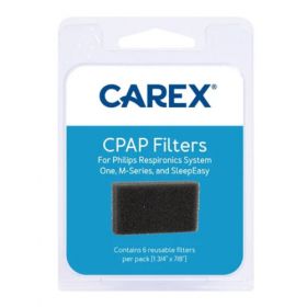 CPAP Filter, Pk/6, Carex Foam Filters