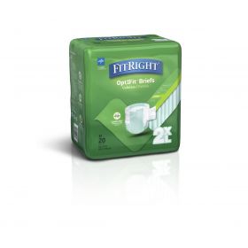 FitRight Extra Cloth-Like Adult Incontinence Briefs, Size 2XL, for Waist Size 60"-70"