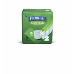 FitRight Extra-Stretch Adult Incontinence Briefs, Size L / XL, for Waist Size 51"-70"