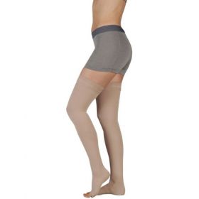 Juzo 2081 20-30 mmHg Soft Elastic Short Pantyhose-Size I-Beige