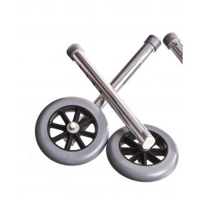 Walker Foot Piece Extension Set with 5" Wheels, 7/8" Frame