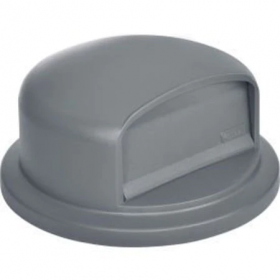 Plastic trash can dome lid - 32 gallon gray