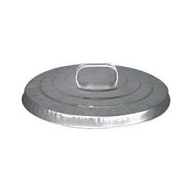 Round silver trash can g1164247