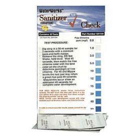 Test strip, chlorine sanitizer check, pk30