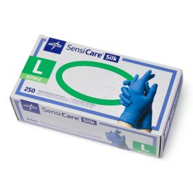 SensiCare Silk Powder-Free Nitrile Exam Gloves, Size L