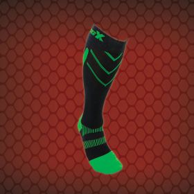 Csx x200 athletic compression sock-15-20 mmhg-green/black-large