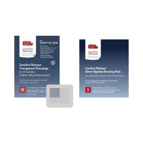 Comfort Release Adhesive Transparent Wound Dressing, 2.375" x 2.75"
