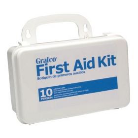 Grafco 10-Person First Aid Kit with 98 Items