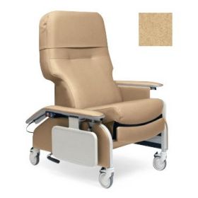Lumex Deluxe Recliner Chair, Gypsum, Drop Arm
