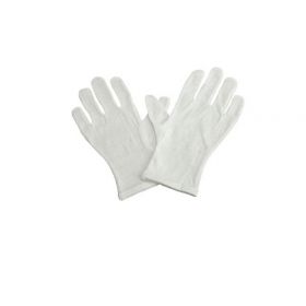 Cotton Gloves, White, Ladies M
