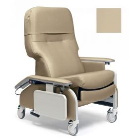 Lumex Deluxe Recliner Chair, Drop Arm, Warm Taupe, CA133