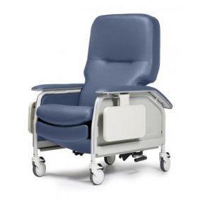 Lumex Deluxe Clinical Care Recliner, CA133, Steel Blue