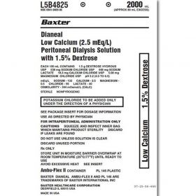 DIANEAL Low-Calcium Dextrose Peritoneal Dialysis Solution, 1.5%, 2L/2L