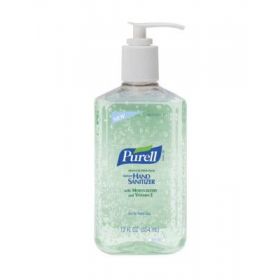 Purell Advanced Hand Sanitizer Soothing Gel with Aloe, 12 oz. Pump Bottle