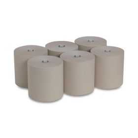 Pacific Blue Ultra 8" High-Capacity Recycled Paper Towel Rolls, Brown, 6 Rolls / Case