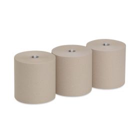 Pacific Blue Ultra 8" High-Capacity Recycled Paper Towel Rolls, Brown, 3 Rolls / Case