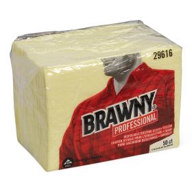 Brawny Industrial Dustcloth, Yellow, 17" x 24"