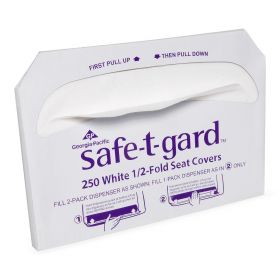 Safe-T-Gard Toilet Seat Cover, Half-Fold