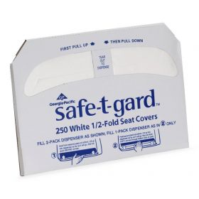 Safe-T-Gard Toilet Seat Cover, Half-Fold GPC47052