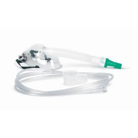 Disposable Adult Venturi Oxygen Mask with Single Dial, 7' Tubing and Universal Connector