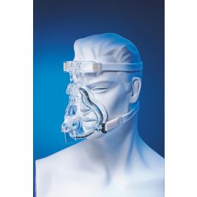 PerformaTrak Oro-Nasal Mask with Entrainment Elbow, Leak 1, Four-Point Headgear, Size L