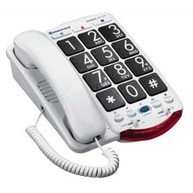 Clarity Big Button Braille Phone Black Buttons Back Talk
