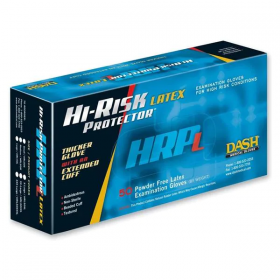 Gloves Exam Hi-Risk Protector Powder-Free Latex Large Natural 50/Bx, 10 BX/CA, HRL50LBX