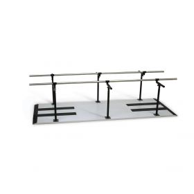 Bariatric Height and Width Adjustable Parallel Bars, Platform Mounted, 22"-35" Wide x 29"-42" High, 7' Long