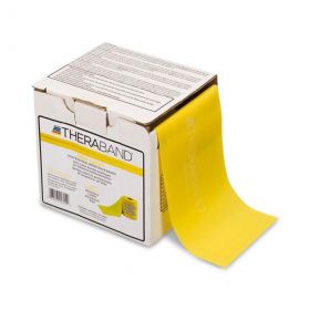 TheraBand Exercise Band, Yellow, Thin, 25 yd.