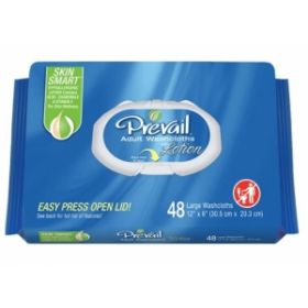 Prevail Disposable Washcloths, Adult, 12" X 8"