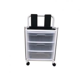 Patented Infection Control 3 Drawer Isolation Cart