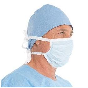 The Lite One Pleated Surgical Mask with Ties, Blue